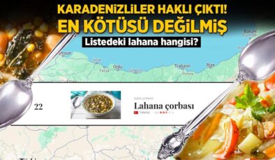 Karadenizliler haklı çıktı, en kötüsü değilmiş! Listedeki lahana hangisi?