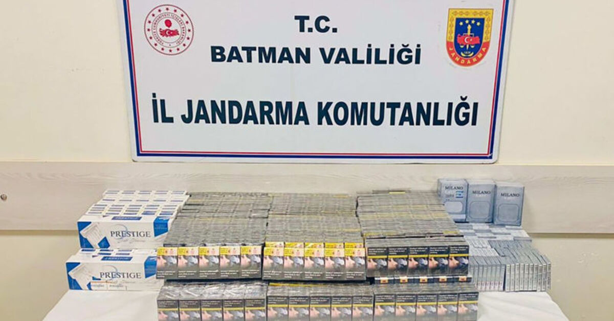 Batman’da 2 bin 200 paket gümrük kaçağı sigara ele geçirildi