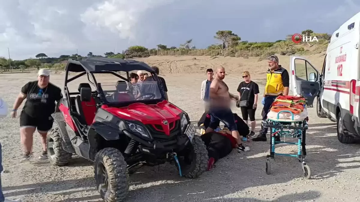 İngiliz Turistlerin ATV Kazasında Gazeteciye Saldırı